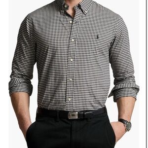 Men's Black and White Gingham shirt